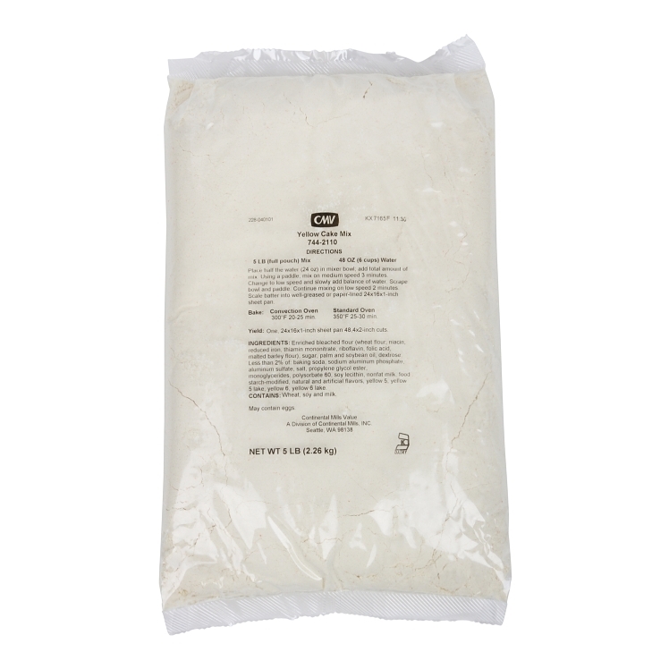 CONTINENTAL MILLS ADD WATER YELLOW CAKE MIX