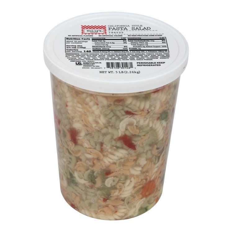 MOLLY'S KITCHEN CALIFORNIA STYLE TRI COLOR ROTINI PASTA SALAD