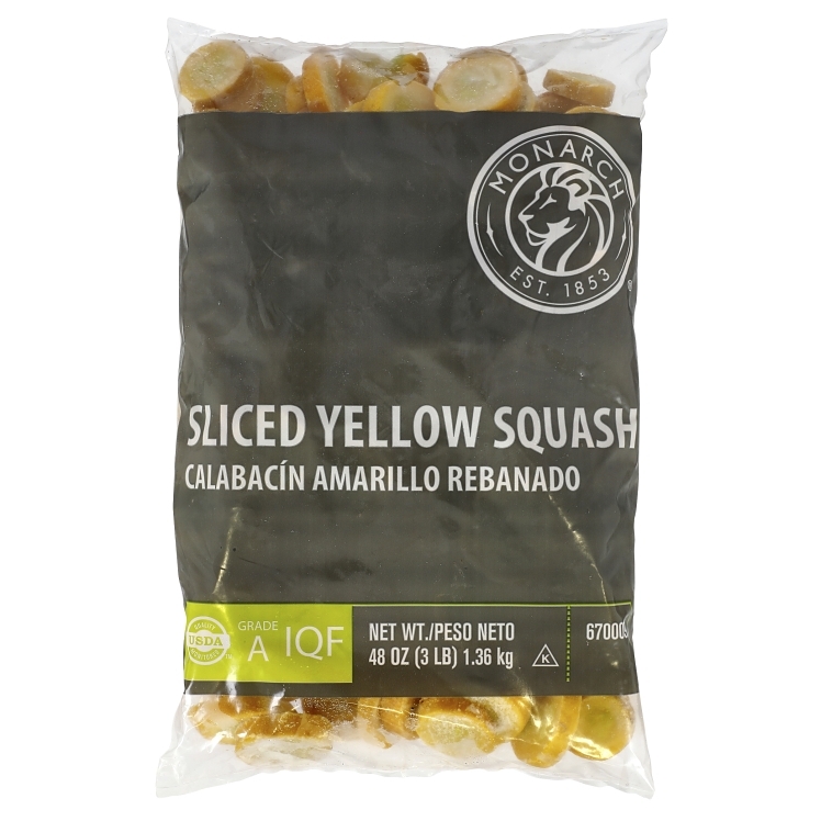 MONARCH IQF FROZEN YELLOW SLICED SQUASH