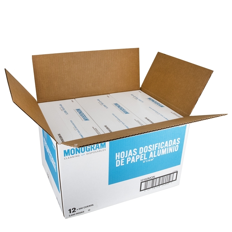 MONOGRAM FOIL SHEETS 12 X 10.75 INCH