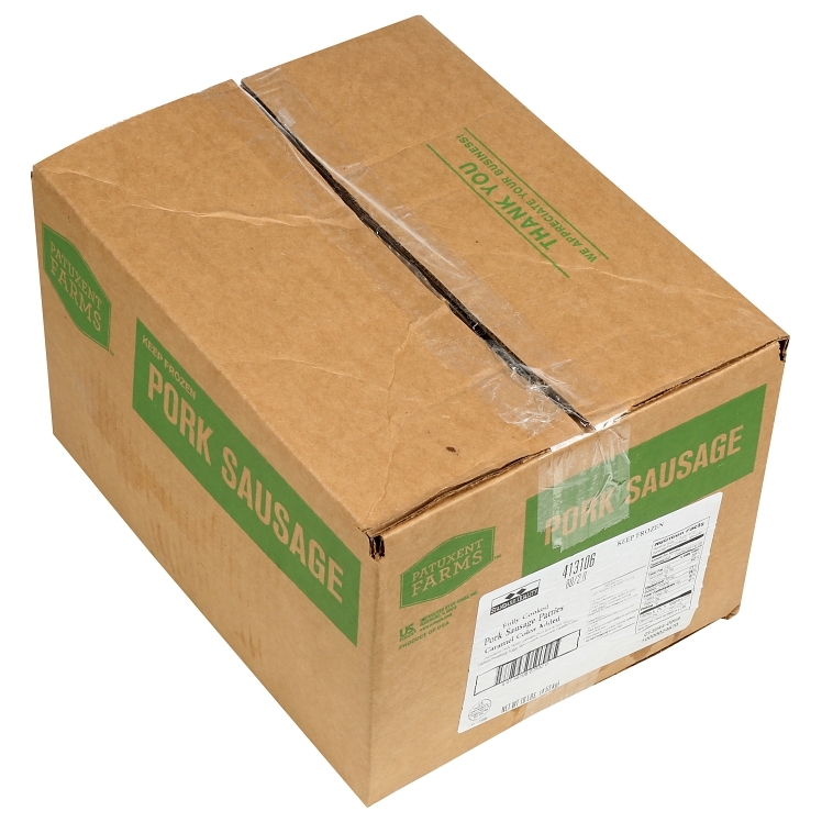 PATUXENT FARMS COOKED BREAKFAST SAUSAGE PATTIES 3.5 INCH 413106