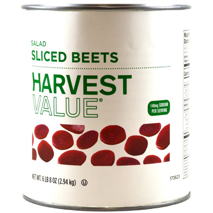 HARVEST VALUE BEET, SLICED SALAD CANNED MICROWAVE