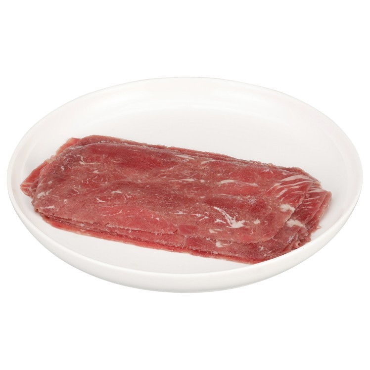 PHILADELPHIA CHEESESTEAK BEEF PHILLY FLAT SLICED RAW FROZEN 4 OZ