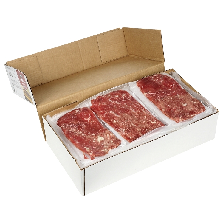 PHILADELPHIA CHEESESTEAK BEEF PHILLY FLAT SLICED RAW FROZEN 4 OZ