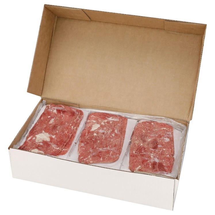 PHILADELPHIA CHEESESTEAK BEEF PHILLY FLAT SLICED RAW FROZEN 4 OZ