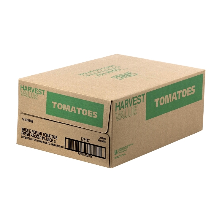 HARVEST VALUE WHOLE PEELED TOMATOES IN JUICE