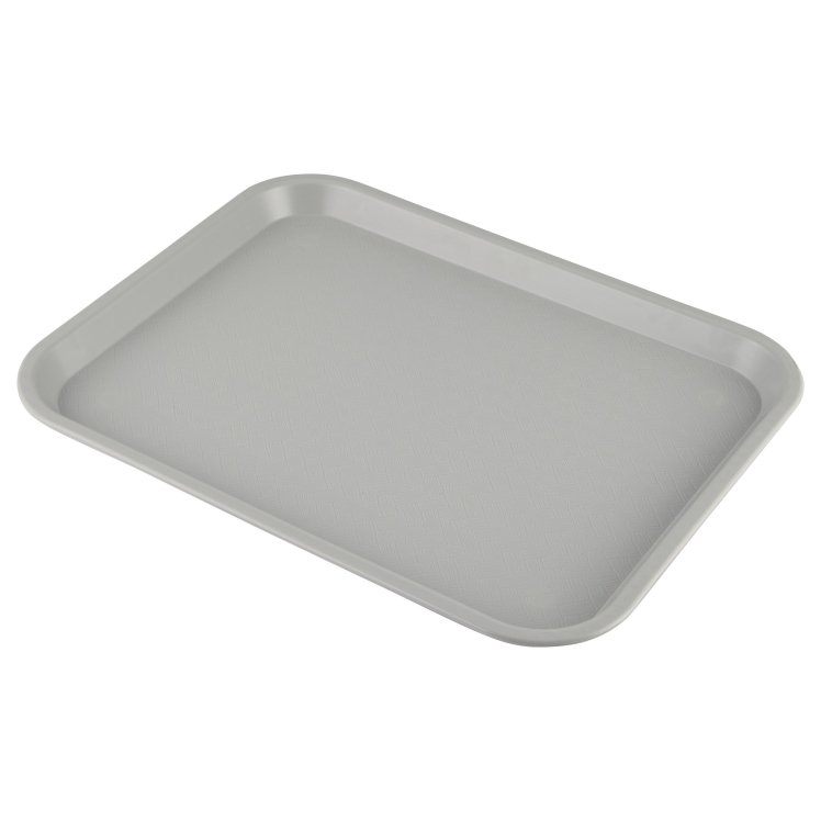TRAY, CAFE 10X14 POLYPROPYLENE GRAY