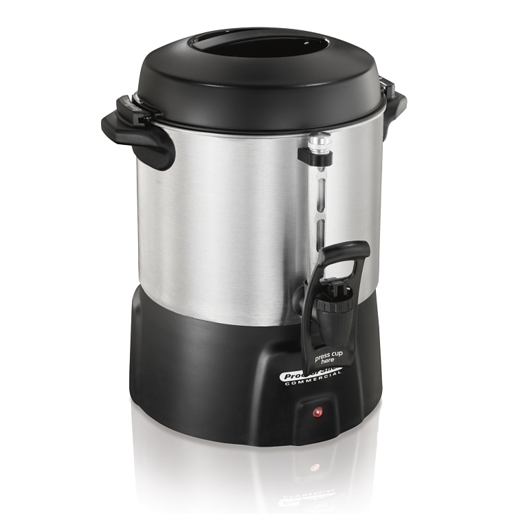 HAMILTON BEACH URN COFFEE POUROVER 40 CUP ALUMINUM