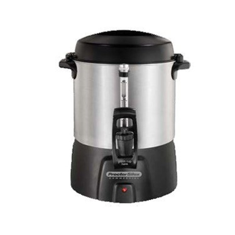 HAMILTON BEACH URN COFFEE POUROVER 40 CUP ALUMINUM