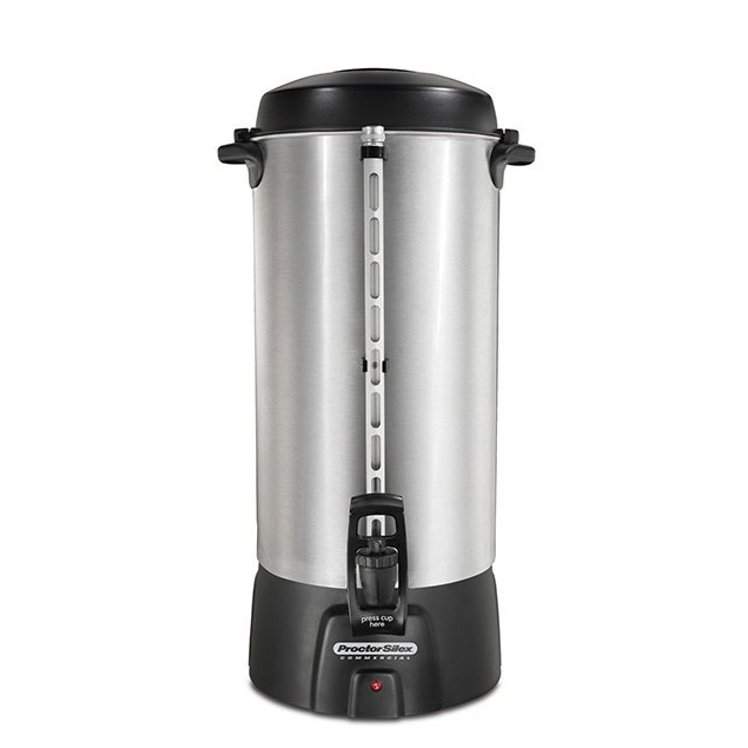 HAMILTON BEACH COFFEE URN POUR OVER 100 CUP ALUMINUM