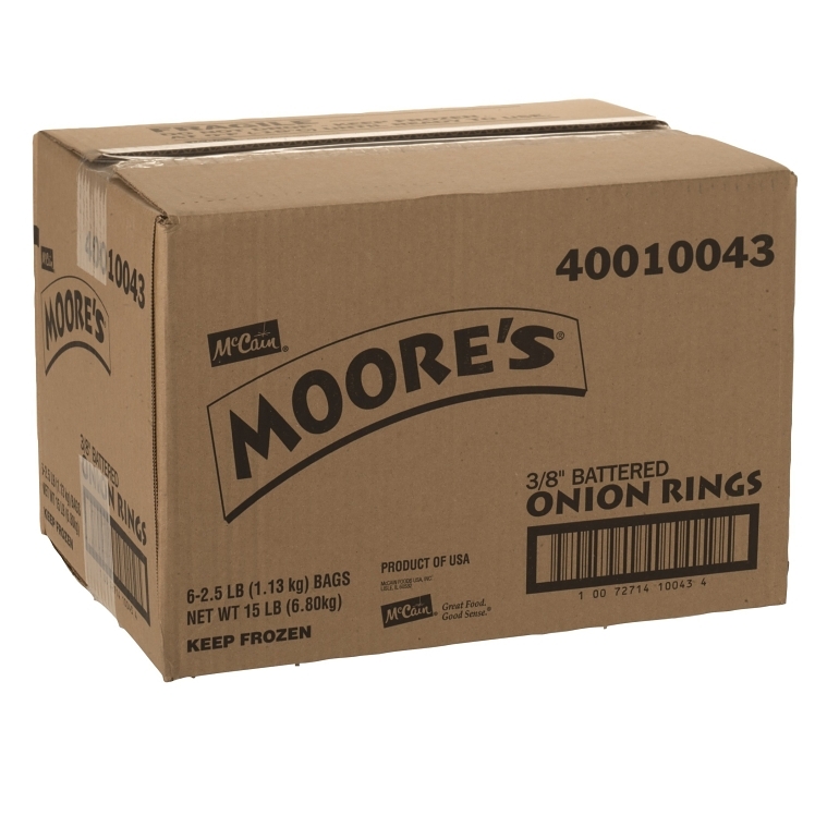 MOORES BATTERED 3/8-INCH CUT ONION RINGS