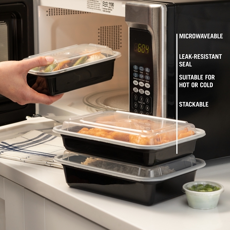 PACTIV CONTAINER, 28 OZ 1 COMPARTMENT PLASTIC WITH