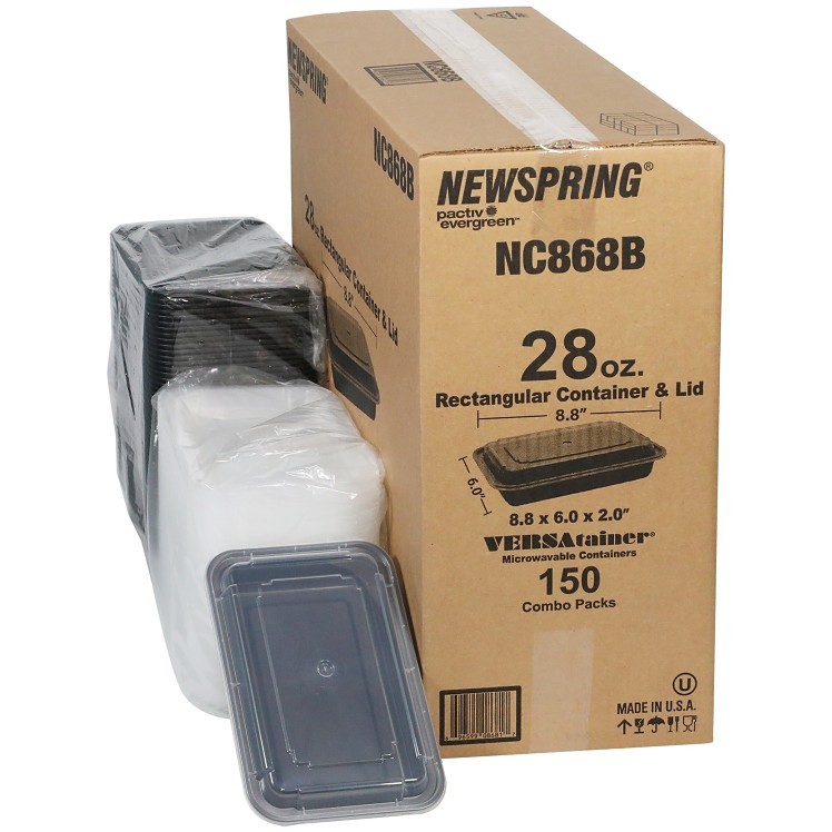 PACTIV CONTAINER, 28 OZ 1 COMPARTMENT PLASTIC WITH