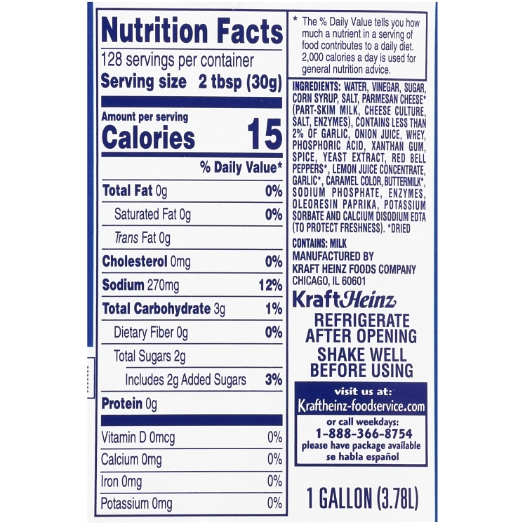 KRAFT ITALIAN FAT FREE DRESSING PLASTIC JUG