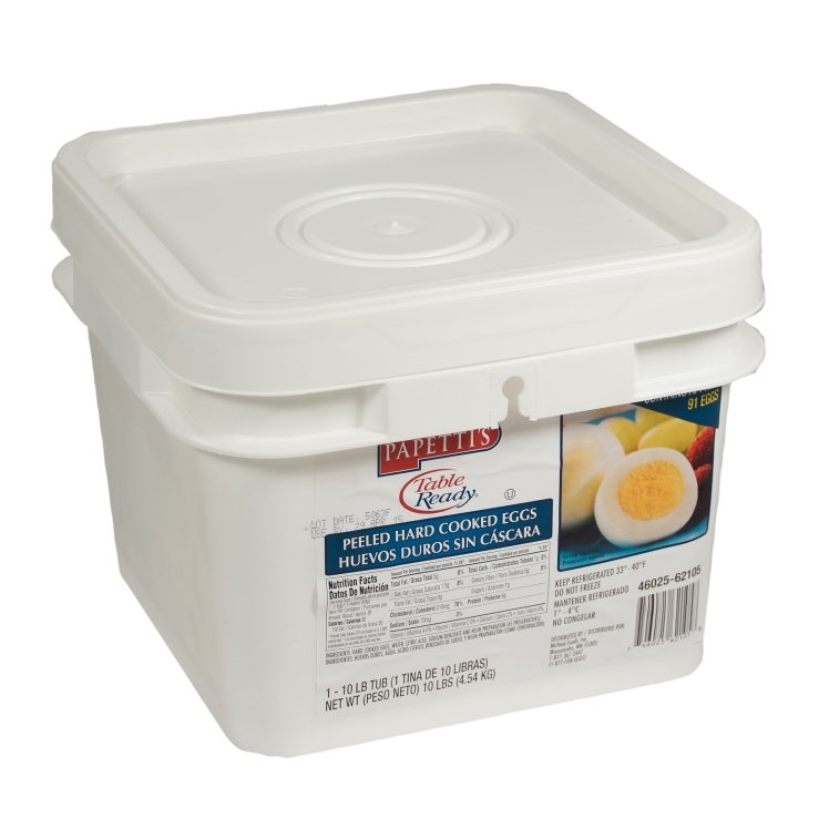 PAPETTI'S HARD COOKED PEELED WHOLE EGG IN BRINE