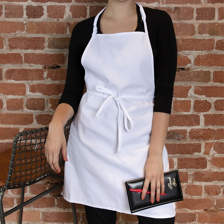 APRON, BIB 33X32 65/35 COTN