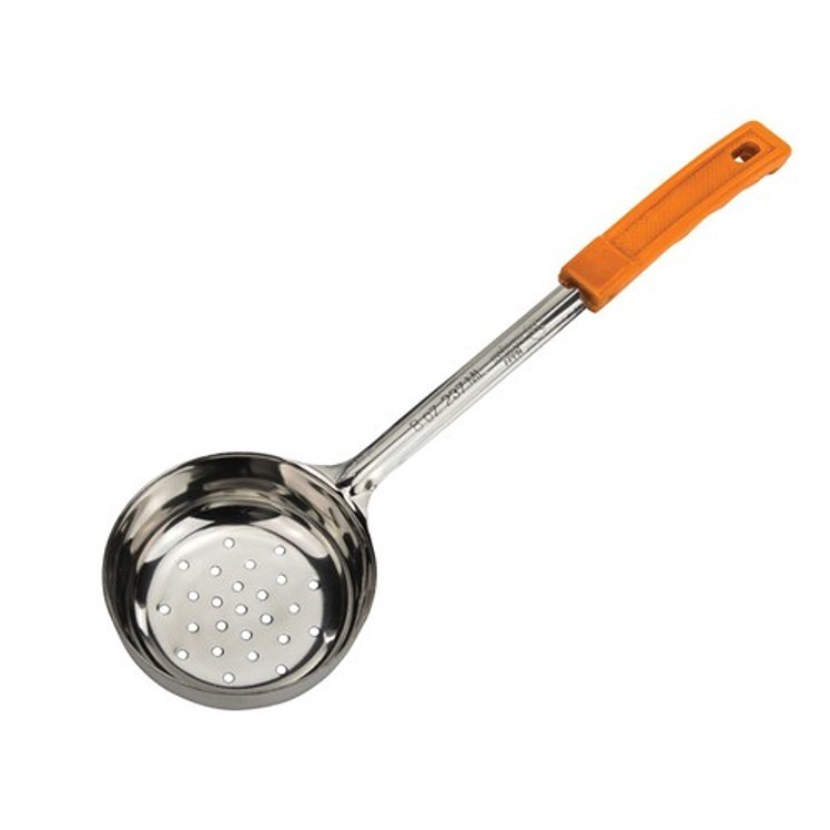 WINCO SPOON, PORTION CONTROL PERFORATED 8 OUNCE STAINLESS STEEL
