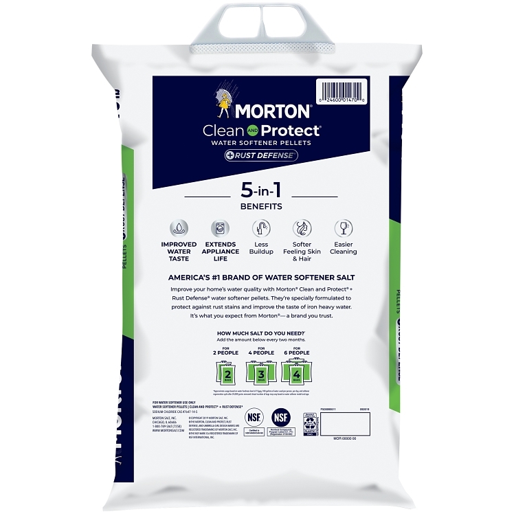 MORTON SALT RUST REMOVER PELLETS WATER SOFTENER