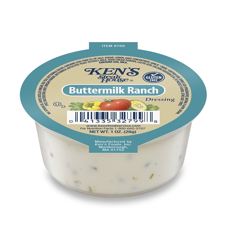 KEN'S DRESSING, RANCH SINGLE SERVE CUP SHELF