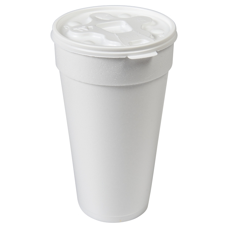 MONOGRAM CUP FOAM 20 OZ WHITE