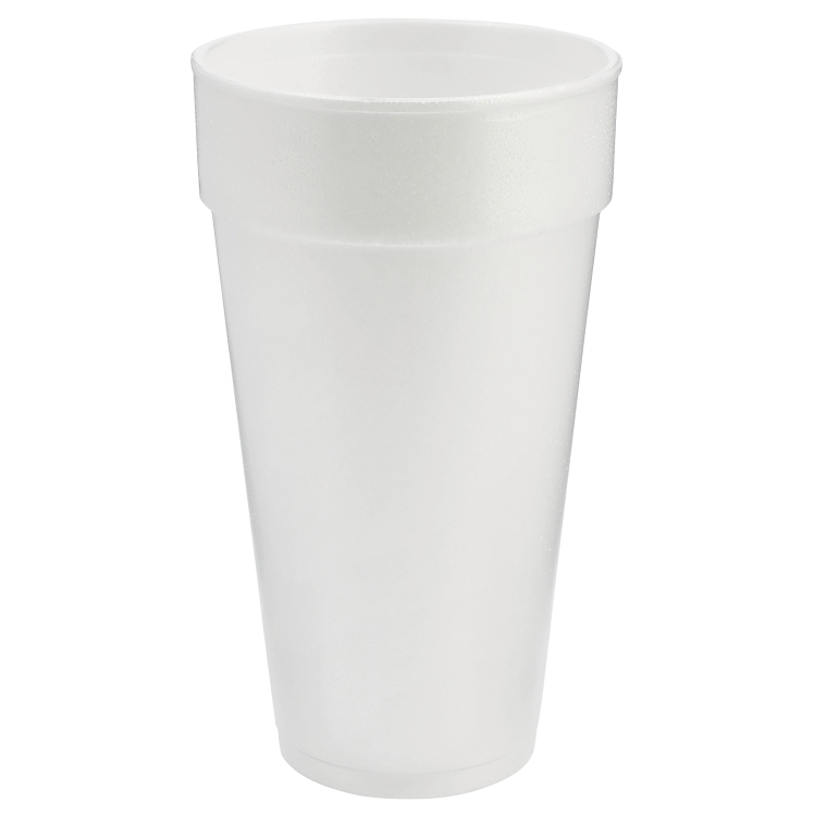 MONOGRAM CUP FOAM 20 OZ WHITE