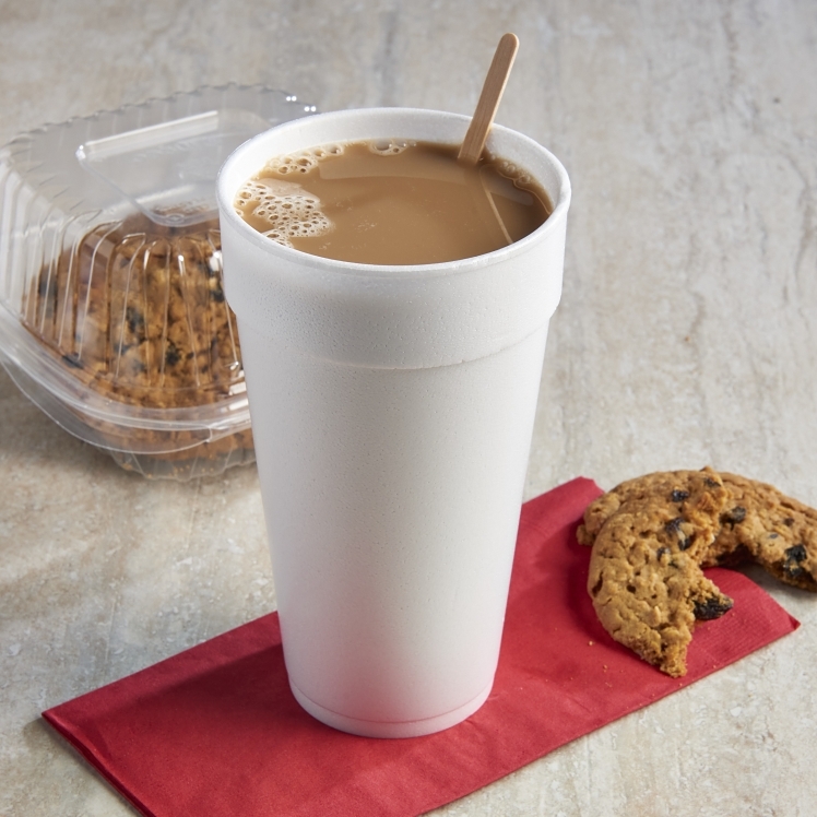 MONOGRAM CUP FOAM 20 OZ WHITE