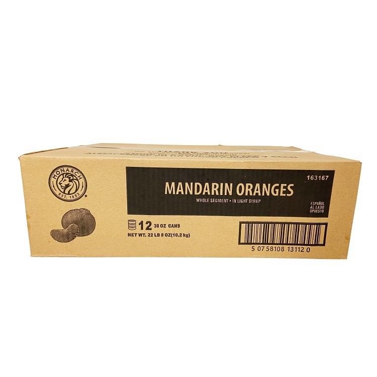 MONARCH ORANGE MEDIUM WHOLE SEGMENT IN LIGHT SYRUP CANNED