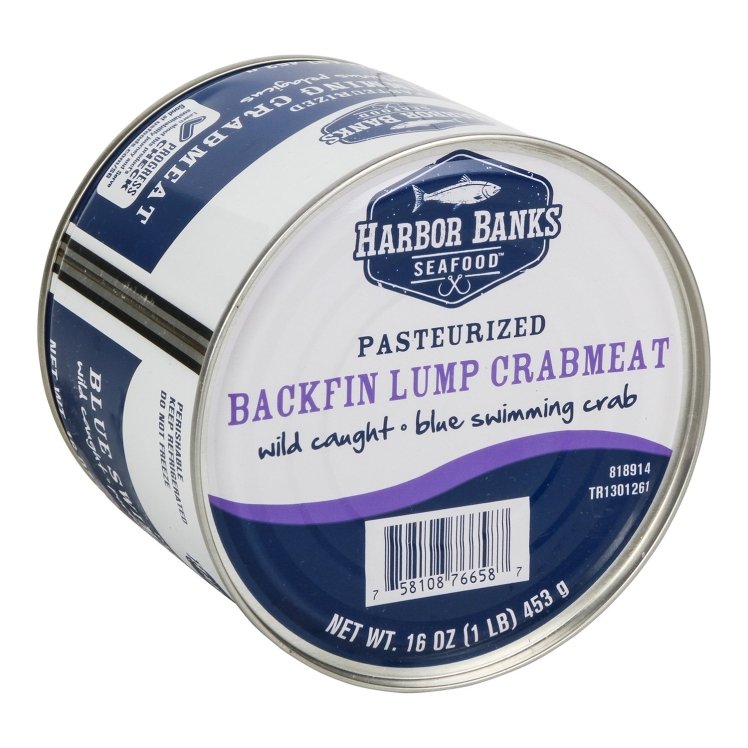 HARBOR BANKS PASTEURIZED BACKFIN LUMP BLUE CRABMEAT
