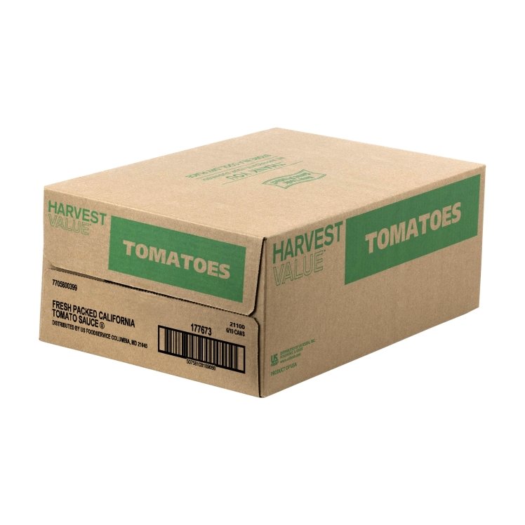 HARVEST VALUE FRESH PACKED TOMATO SAUCE CAN SHELF