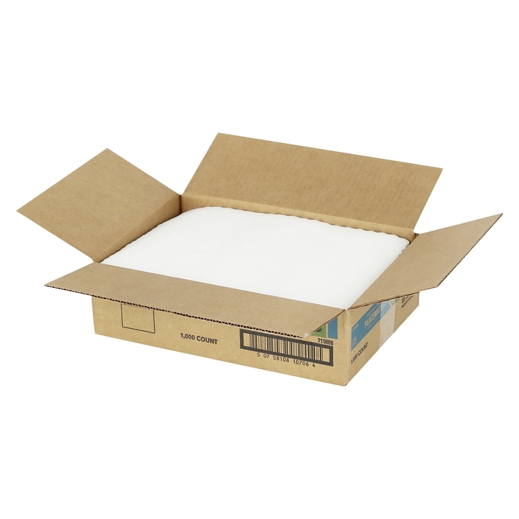 MONOGRAM HOMESPUN WHITE PAPER PLACEMATS 9.62X13.5