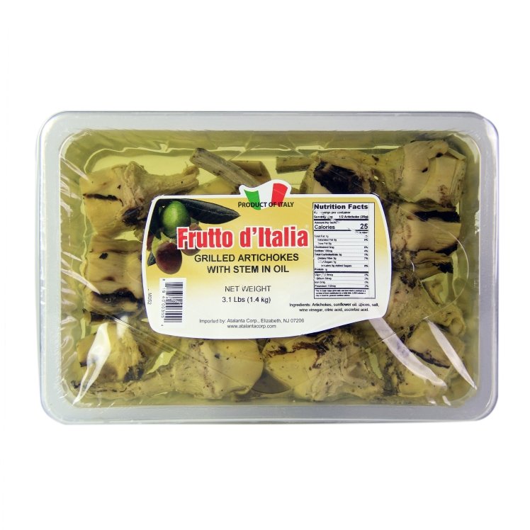 FRUTTO D'ITALIA ARTICHOKE HEART WITH STEM 23-26