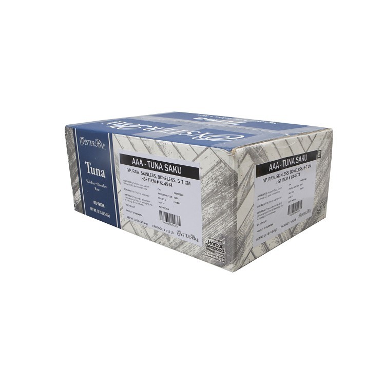 OYSTER BAY YELLOWFIN TUNA SAKU BLOCKS SASHIMI GRADE