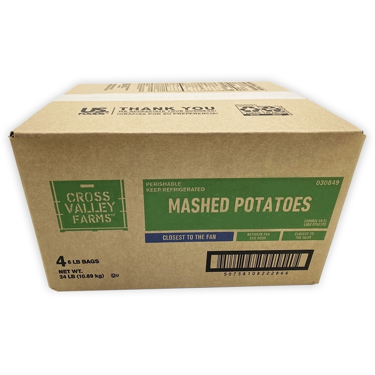 CROSS VALLEY FARMS POTATO MASHED SKINLESS WHITE