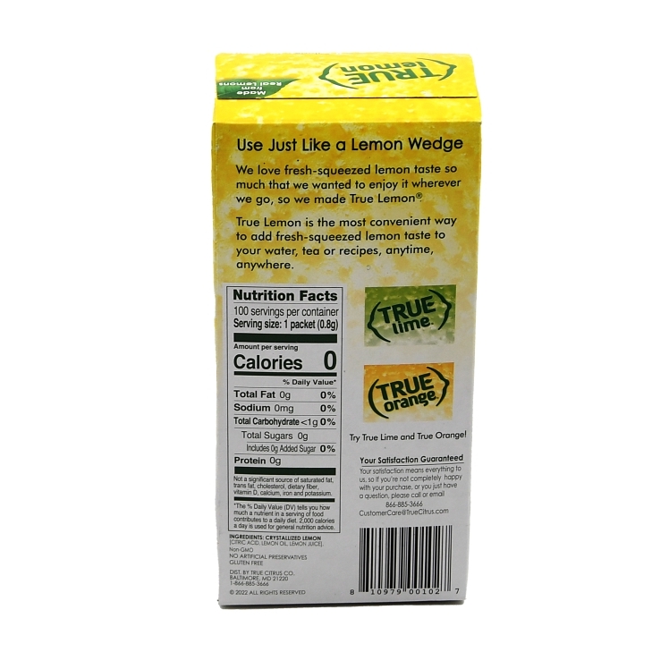 TRUE LEMON CRYSTAL LEMON PACKETS