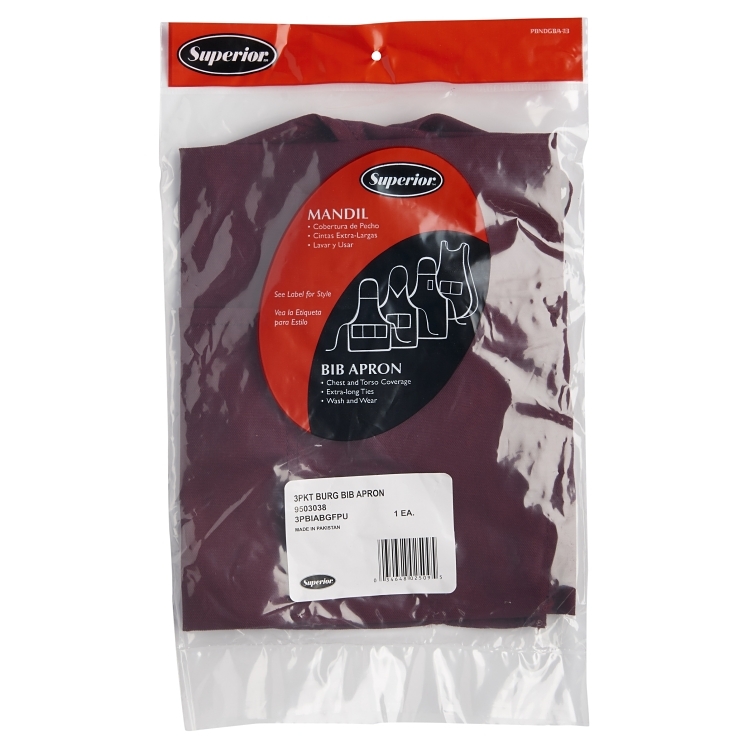 SUPERIOR / CES APRON BIB 28 X 26 65/35 COTTON