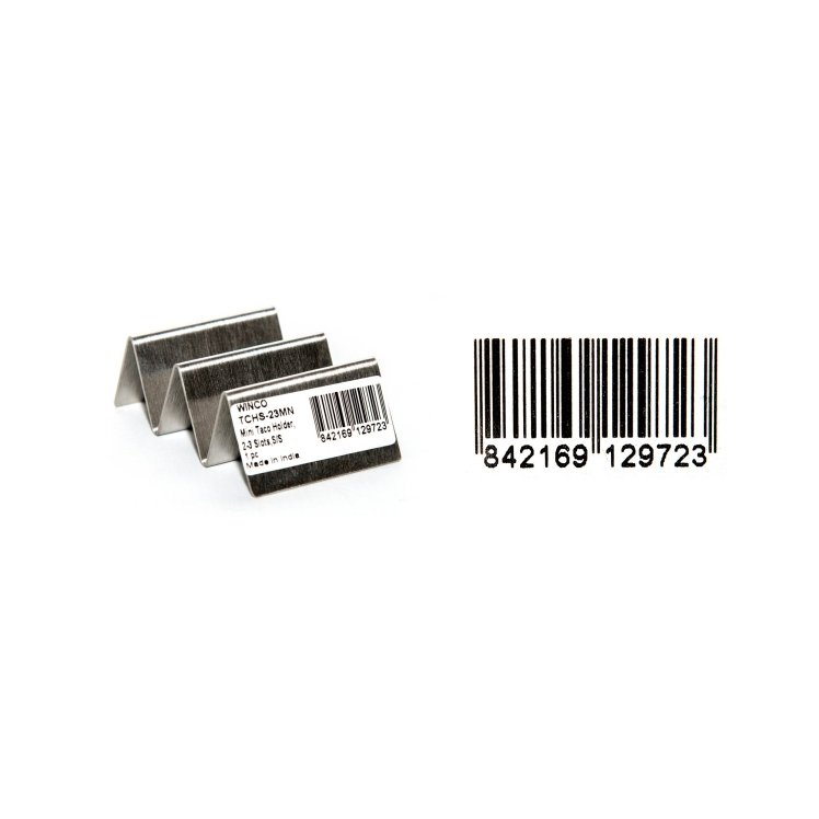 Winco Taco Holder 2-3 Slot Mini Stainless Steel