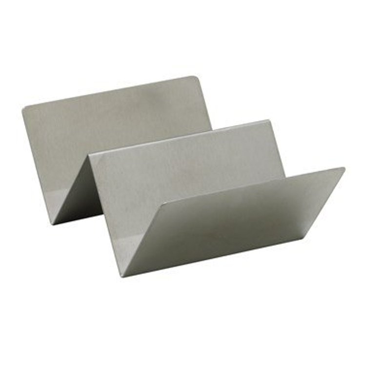 Winware Taco Holder 1-2 Slot Brushed Stainless Steel