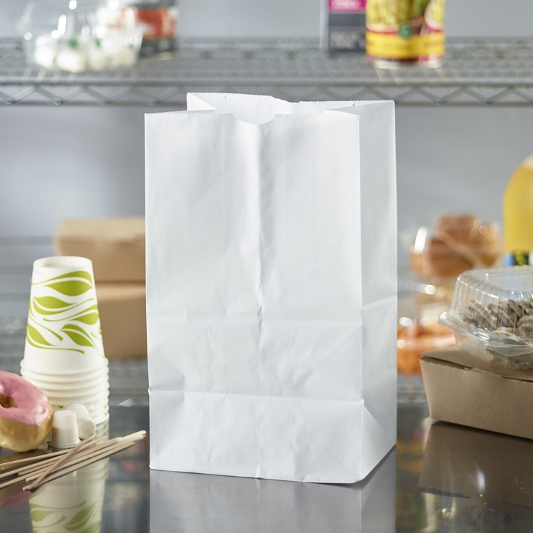 MONOGRAM BAG, CHECKOUT 10 LB PAPER WHITE