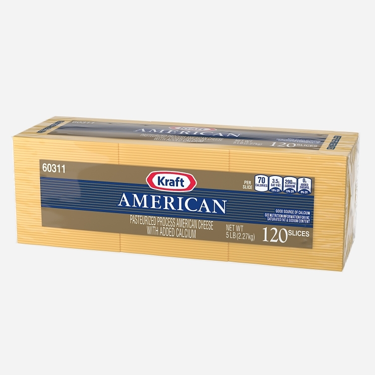 KRAFT AMERICAN SLICED 120 COUNT
