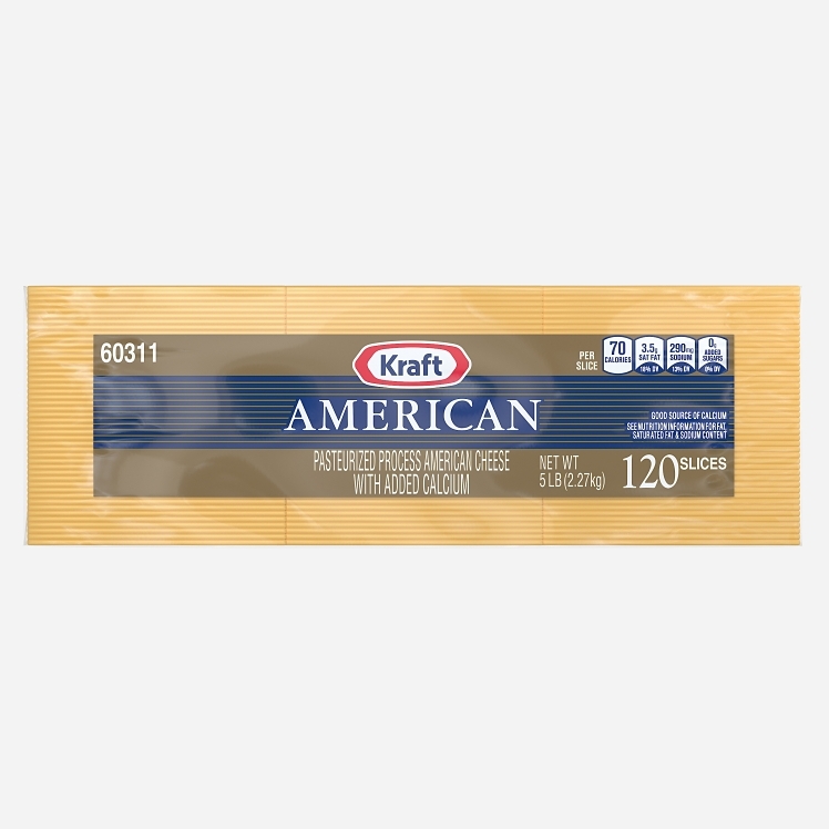 KRAFT AMERICAN SLICED 120 COUNT
