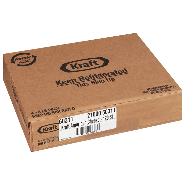 KRAFT AMERICAN SLICED 120 COUNT