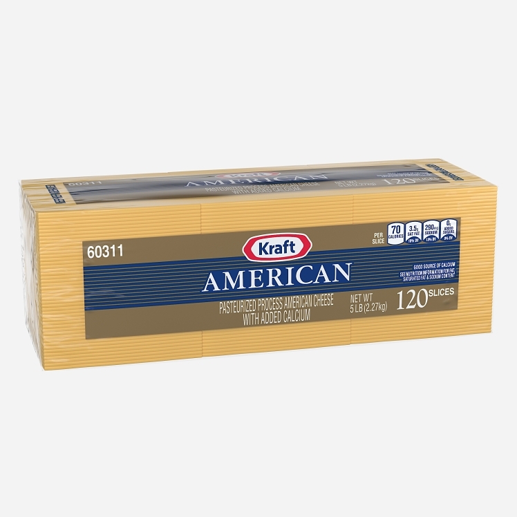 KRAFT AMERICAN SLICED 120 COUNT