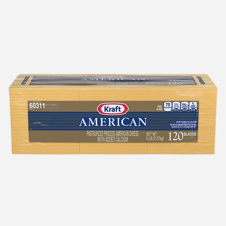KRAFT AMERICAN SLICED 120 COUNT