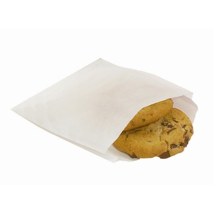 MONOGRAM 6X.75X6.5 WHITE PAPER SANDWICH BAG