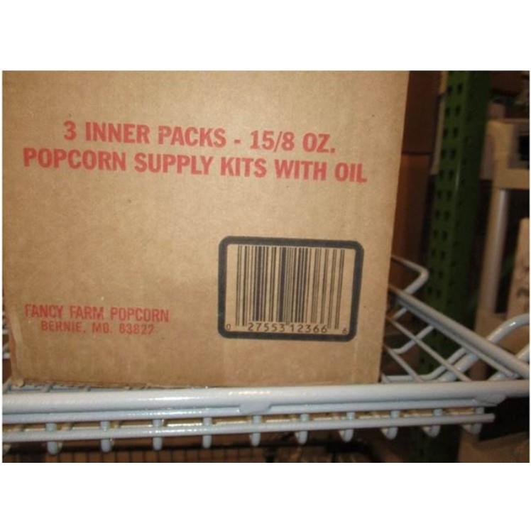 FANCY FARM RAW POPCORN KIT WITH OIL & SALT