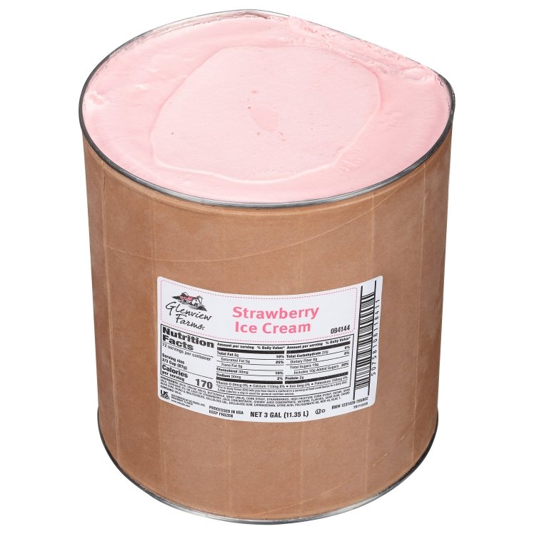 GLENVIEW FARMS ICE CREAM STRAWBERRY TUB