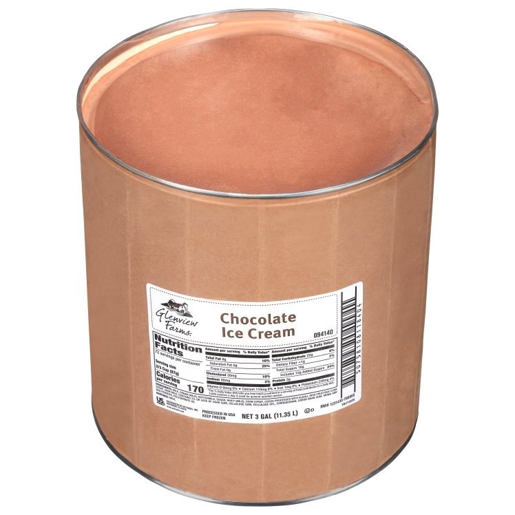 GLENVIEW FARMS ICE CREAM CHOCOLATE TUB