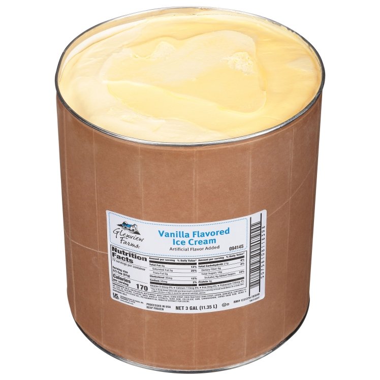 GLENVIEW FARMS ICE CREAM VANILLA TUB