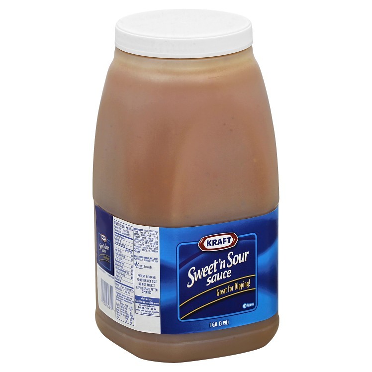 KRAFT SWEET & SOUR SAUCE ORANGE PLASTIC