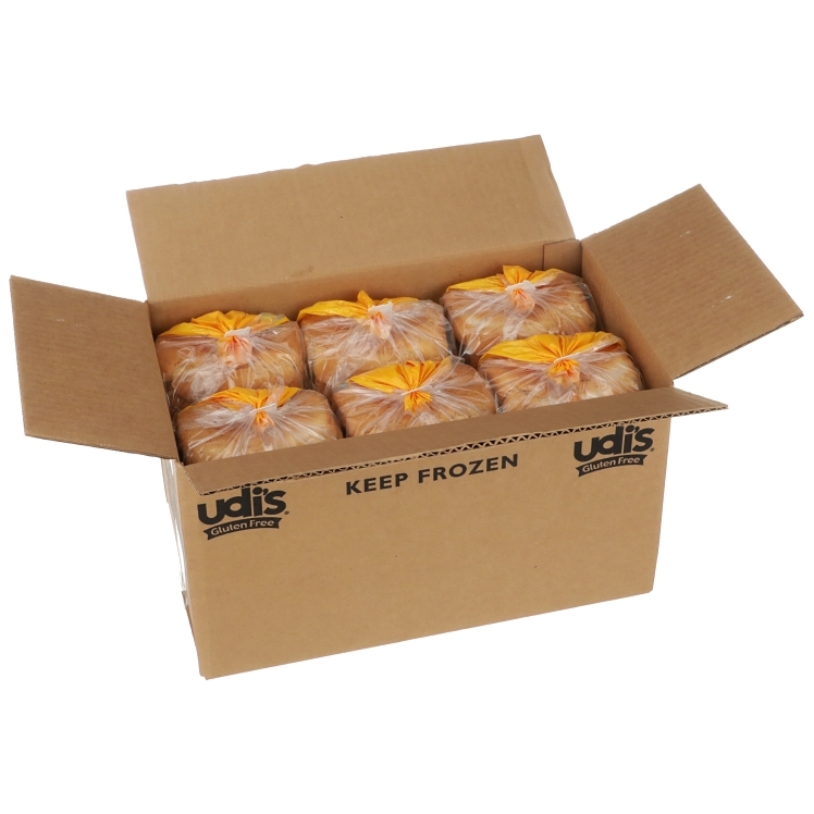 UDI'S WHITE BREAD GLUTEN FREE, 6/24OZ FROZEN